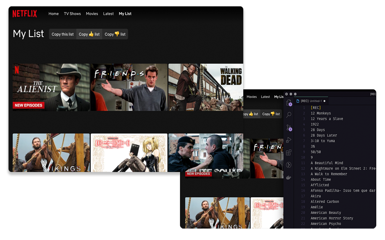 Netflix List Exporter Preview image 2