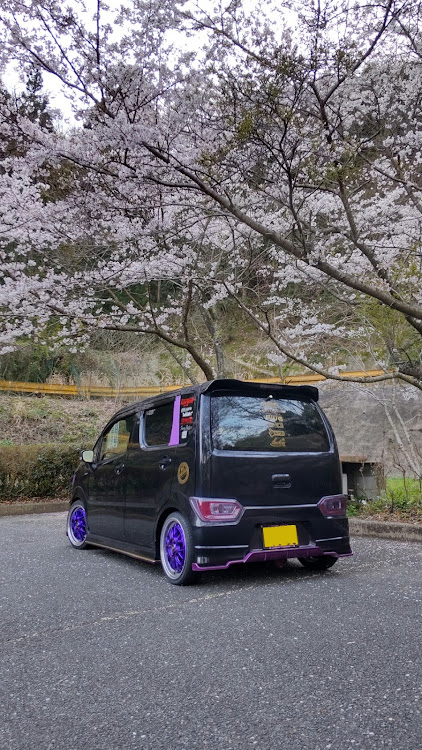 ワゴンRの桜と愛車・桜とコラボに関するカスタム事例の投稿画像3枚目