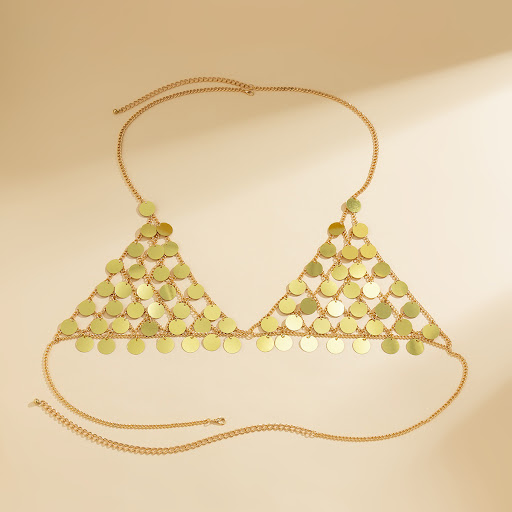 Title 15, Handmade Bikini Accessory Tassel Chest Necklace...