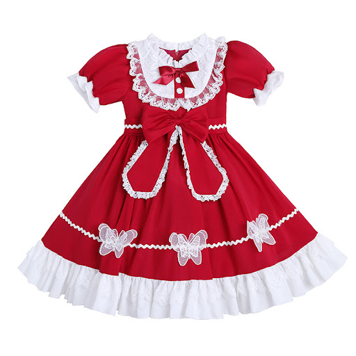 Title 5, Dečija Lori Lolita haljina sa puf rukavima. Sav...