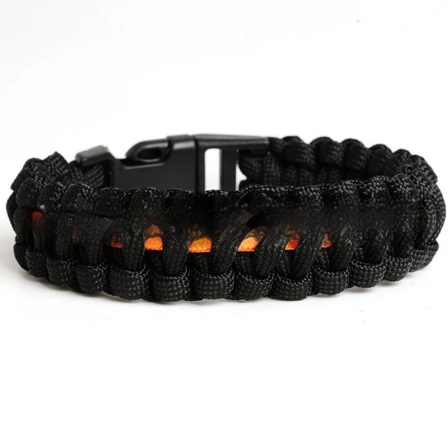 Blue Line Paracord Armband voor Heren en Dames. Sterk en betrouwbaar voor noodsituaties, survival en dagelijks gebruik. Een must-have.