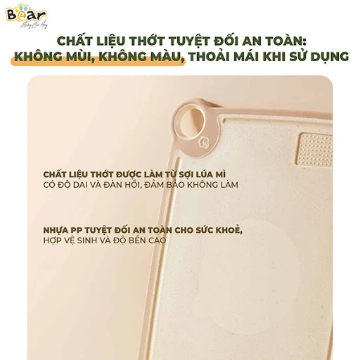 Thớt nhựa kháng khuẩn đa năng size S Bear CX-E0023