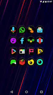 Neon Glow C - Icon Pack Screenshot