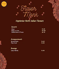 Flavour Monk menu 4