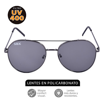 Gafa Sol Sunbox Aluminum U2 Policarbonato x 1 und  