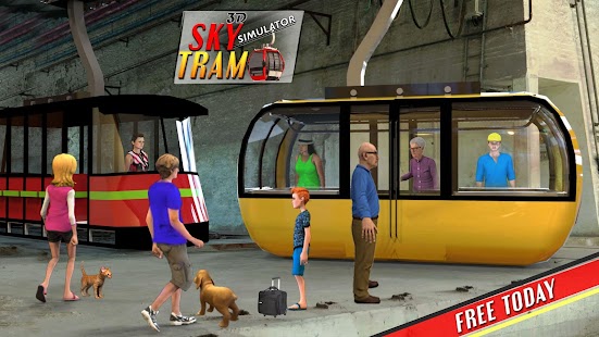 Simulator Driver Tram Sky Ekstrim - Game Wisatawan 1.1 APK + Mod (Uang yang tidak terbatas) untuk android