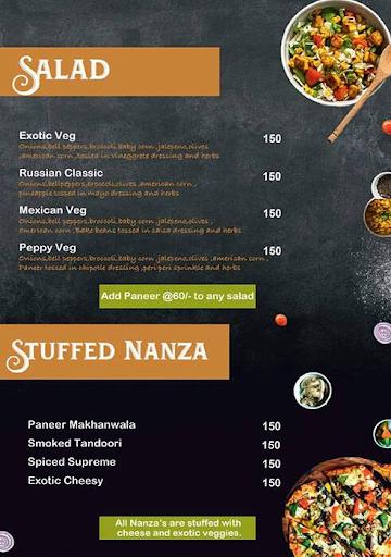 Froozo menu 