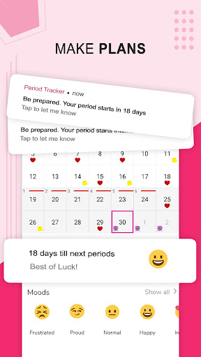 Screenshot Menstrual Cycle Period Tracker