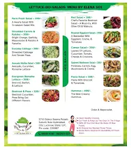 Lettuce Do Salads menu 1