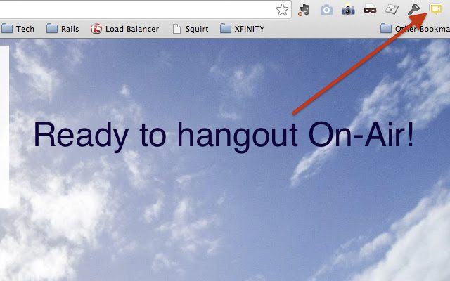 One Click Google On-Air Hangout chrome extension