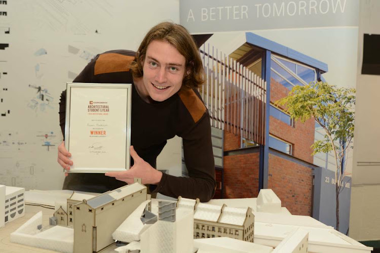 Riaan Huiskens has won the Corobrik Architectural Student of the Year regional finals