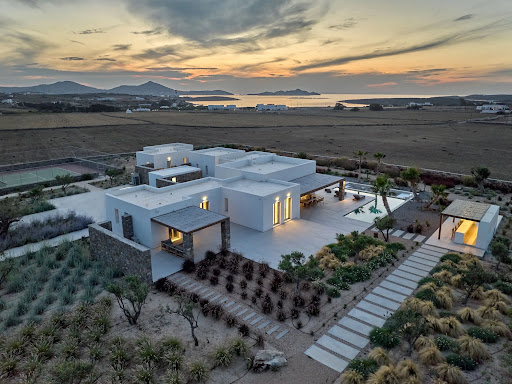Modern white villa with pool and sea - Villa purchase in Paros, 7 rooms, 6 bedrooms
