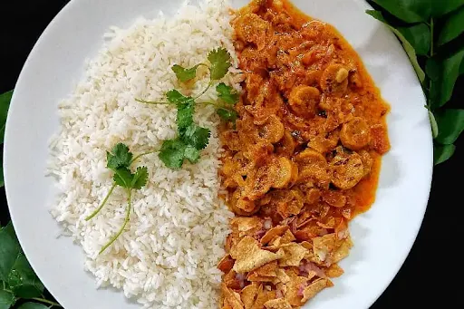 Gatte Sabji With Jeera Rice