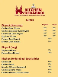 Kitchen Hyderabadi menu 2