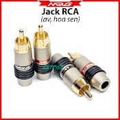 Jack Rca (Av, Hoa Sen) Hàn Dây, Giá 1 Đôi (Có Lẻ 1 Chiếc).