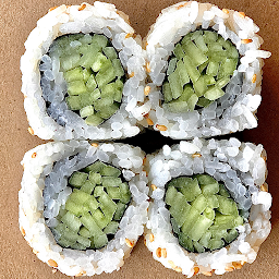 Cucumber Roll (8pcs) - VEGAN, GF