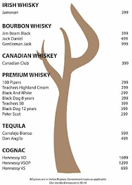 The Whiskey Bar menu 2