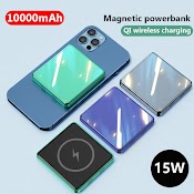 Sạc Dự Phòng Ko Dây 10000Mah Hỗ Trợ Sạc Ko Dây Táo Cho Đt Táo 12 12 Pro 12 Pro Max