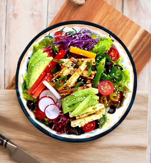 Chilli Lime Tofu Avocado Salad