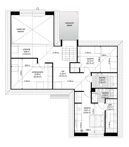 Willa Eska 2 - Rzut poddasza
