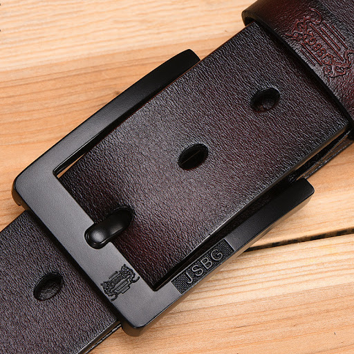 Title 12, Mens Pure Leather Pin Buckle Belt. Classic sty...