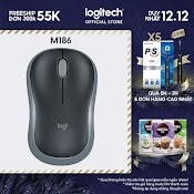 [Mã Elmall5 Giảm Đến 500K] Chuột Không Dây Logitech M186 - Usb, Nhỏ Gọn, Thuận Cả 2 Tay, Phù Hợp Pc/Laptop