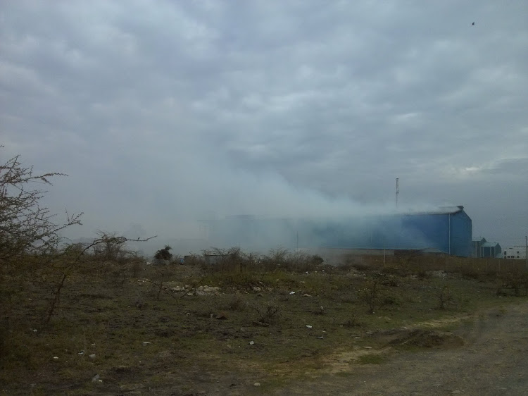 Endmor factory on Mombasa Road during full production.