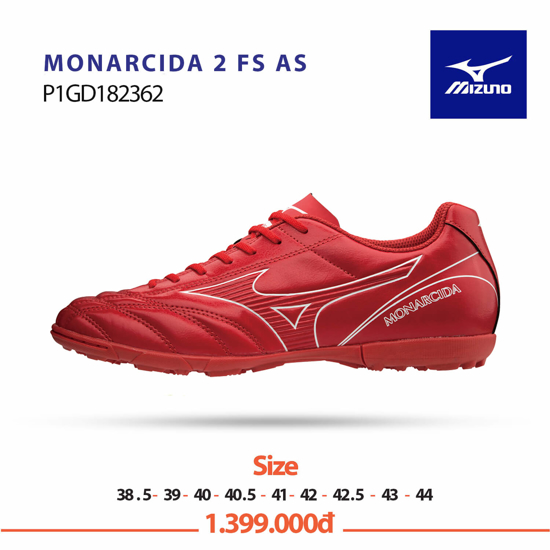 HÃ¬nh áº£nh cá»§a Mizuno Monarcida 2 Fs As Ä‘á» tráº¯ng