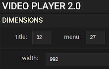 Video Player 2.0 Dimensions small promo image