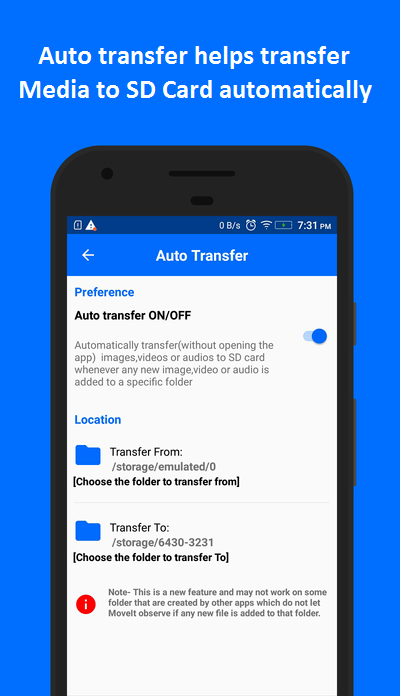    MoveIt: Move Media to SD Card- screenshot  