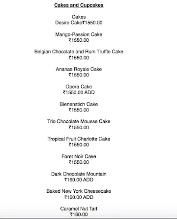 Delice menu 