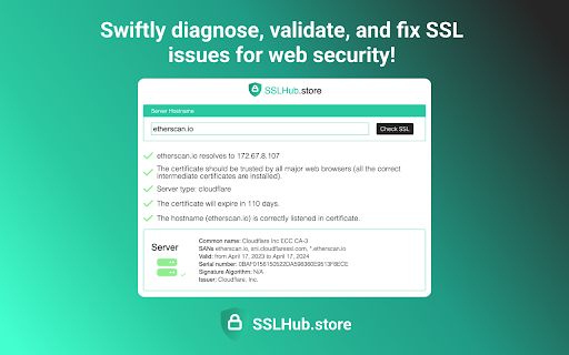 SSL Checker by SSLHub.store