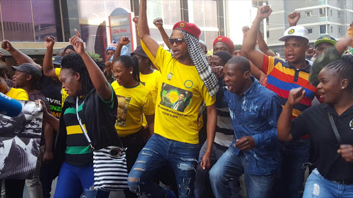 Occupy Luthuli House protesters. Picture Credit: Genevieve Quintal