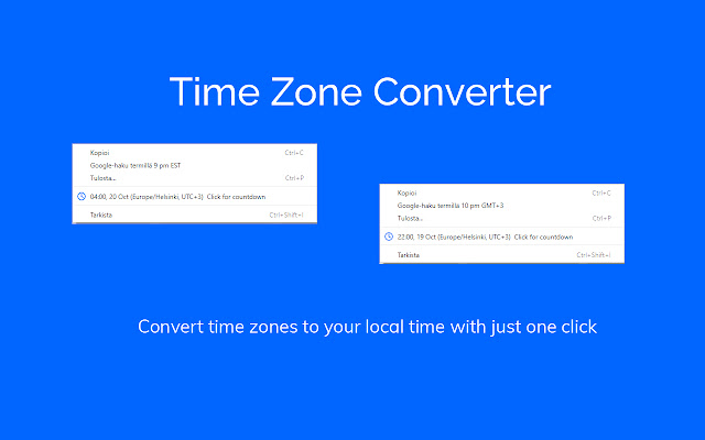 Time zone converter