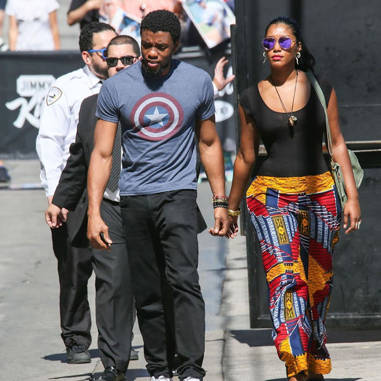 Chadwick Boseman and wife Taylor Simone Ledward