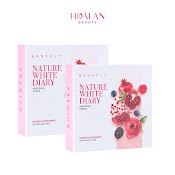 Combo 60 Viên Uống Trắng Da, Giảm Nám Hanvely Nature White Dairy (Hộp 30 Viên X 2)