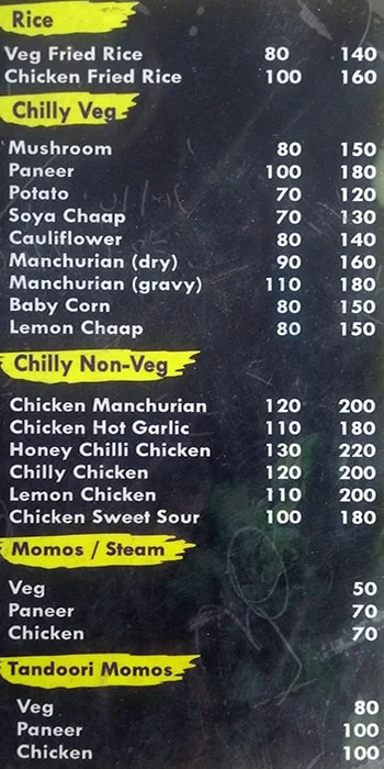 Cafe Hangout menu 