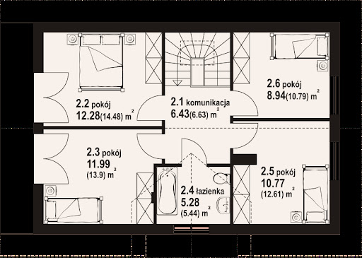 Żarki a3 dws - Rzut poddasza