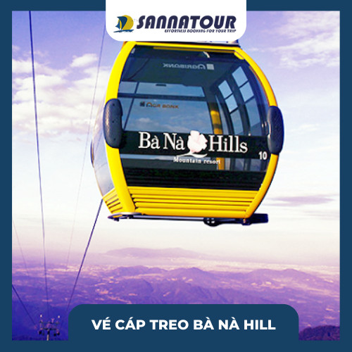 [Vé Qrcode Sannatour] Vé Cáp Treo Bà Nà Hills, Vui Chơi Không Giới Hạn, Không Cần Xếp Hàng Mua Vé