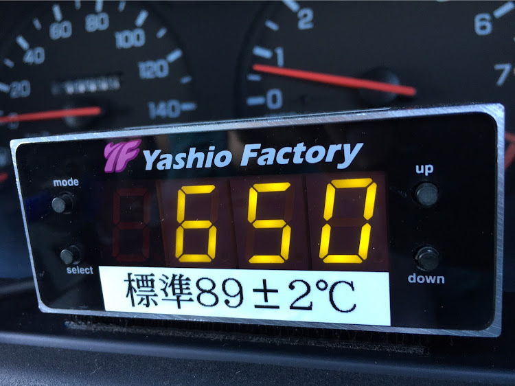 スカイラインの水温計・ドライブ・岡ちゃんウォーターテンプ・ヤシオファクトリー・コンサルトに関するカスタム事例の投稿画像7枚目