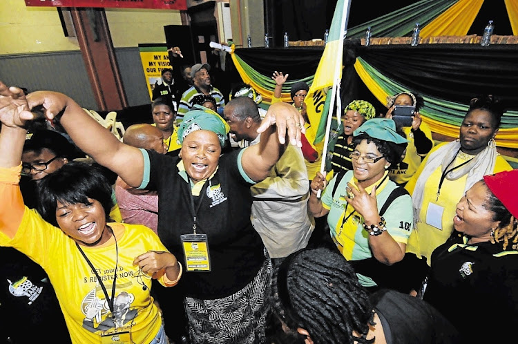 Delegates in high spirits at the start of the ANC conference. Image: EUGENE COETZEE/File Photo