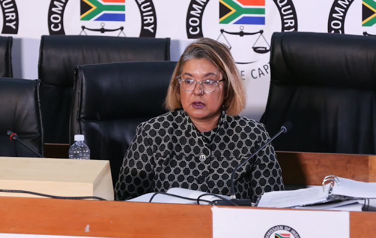 Former company secretary at Eskom Suzanne Daniels testified at the state capture inquiry in Johannesburg on Tuesday.