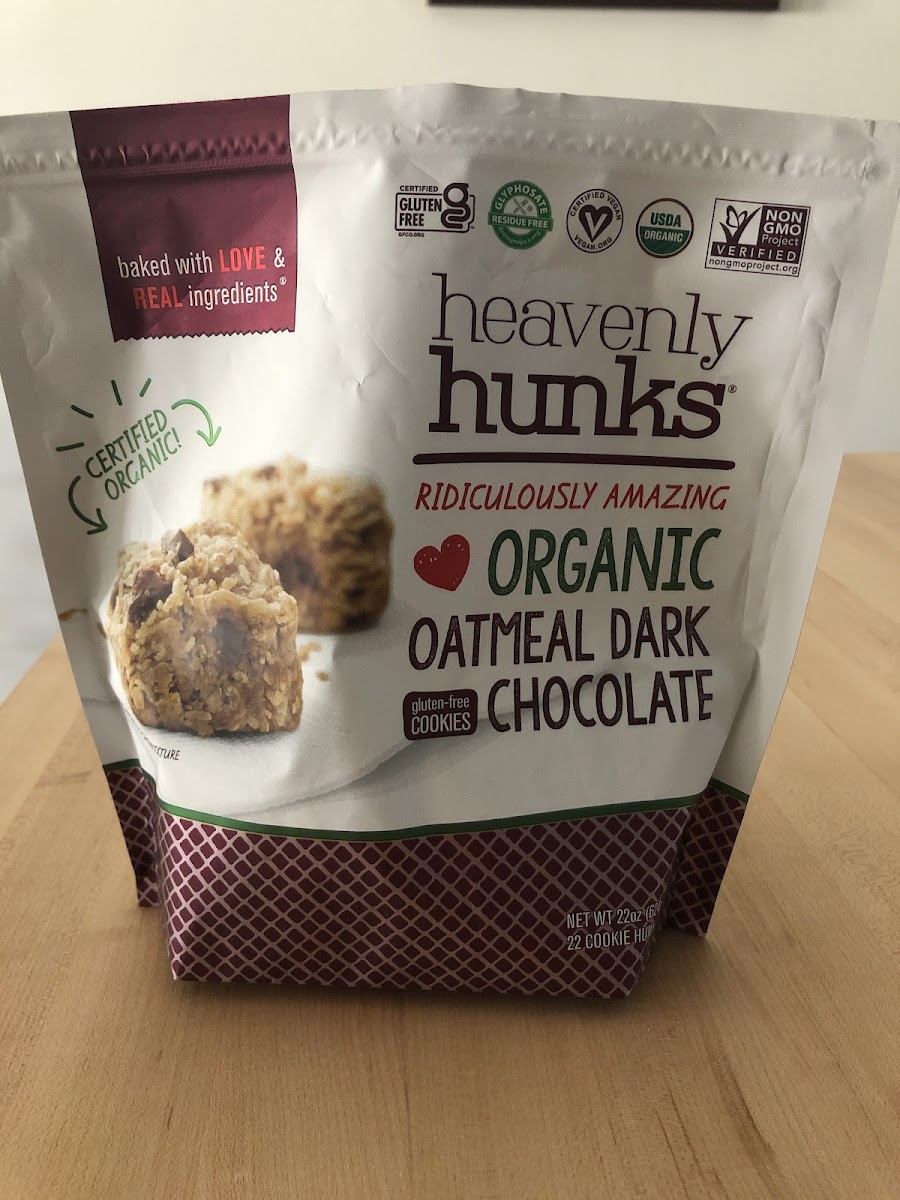 Organic Oatmeal Dark Chocolate Gluten-Free Cookies