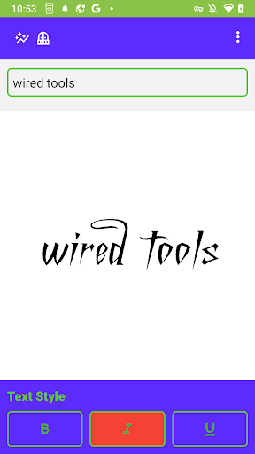 Sign wired tool