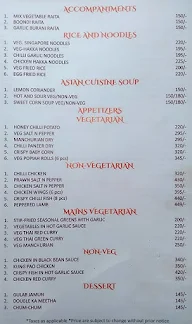 Awadhi Affair menu 1