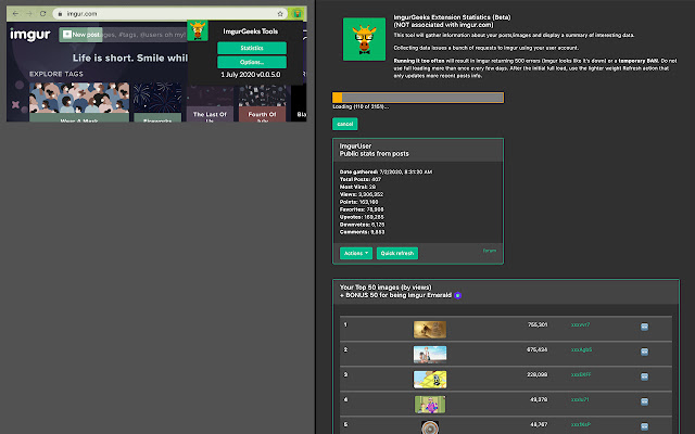 ImgurGeeks Tools (Beta) chrome extension