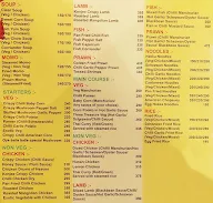 Oye Balle Balle Dhaba menu 1