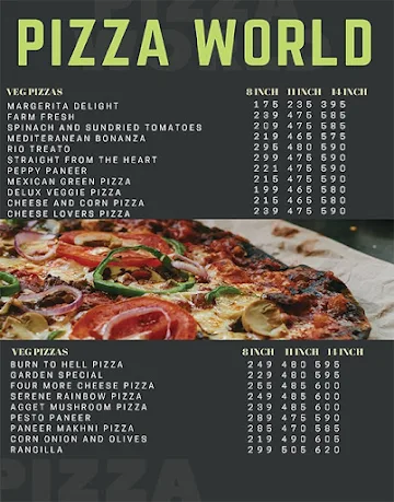 Pizza World menu 