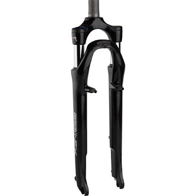 SR Suntour NEX Suspension Fork: 700c, 1-1/8" Threadless Steerer, 63mm Travel, Linear Pull, Black