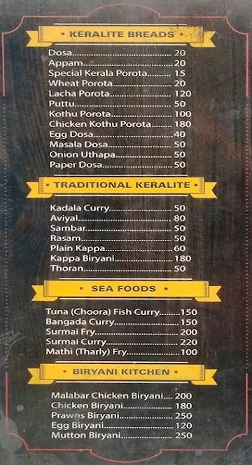 Maxim Restaurant menu 